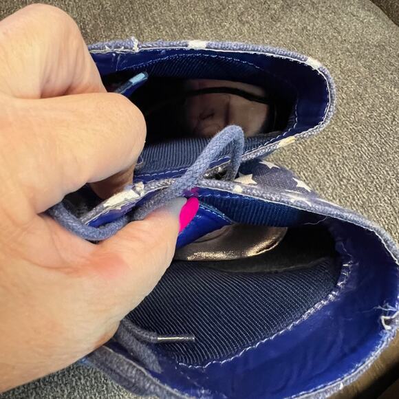 Gojane Platform Boots Women Sz 9 Red White Blue Stripes Stars USA Flag Patriotic - Picture 8 of 9